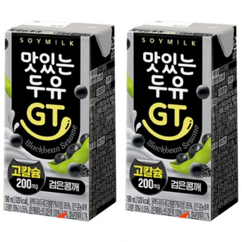 남양유업 맛있는두유 GT 검은콩깨 190ml x 24팩, 750ml, 10개
