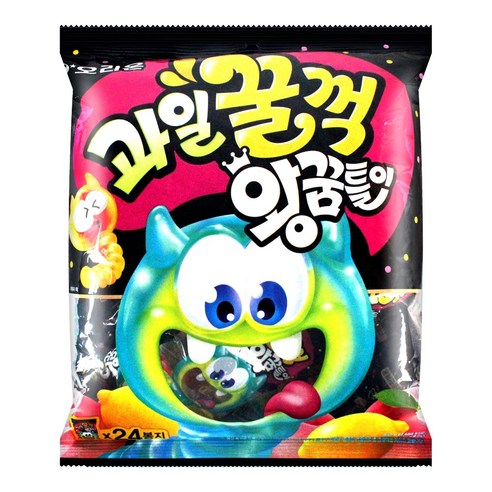 [이브의픽] 오리온 과일꿀꺽 왕꿈틀이 젤리 대용량