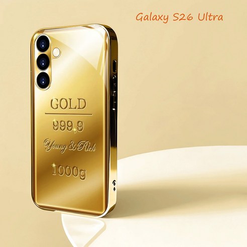 S26 울트라 S23 ultra  금색 케이스 프린트