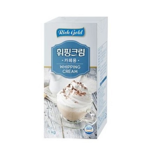 동서 리치골드 휘핑크림 1L 2개세트
