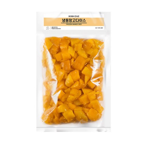 무첨가 100% 당도높은 냉동 망고, 1개, 1kg(망고다이스)
