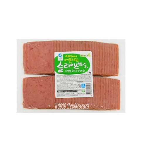청정원 슬라이스햄S1kg, 1kg, 1개
