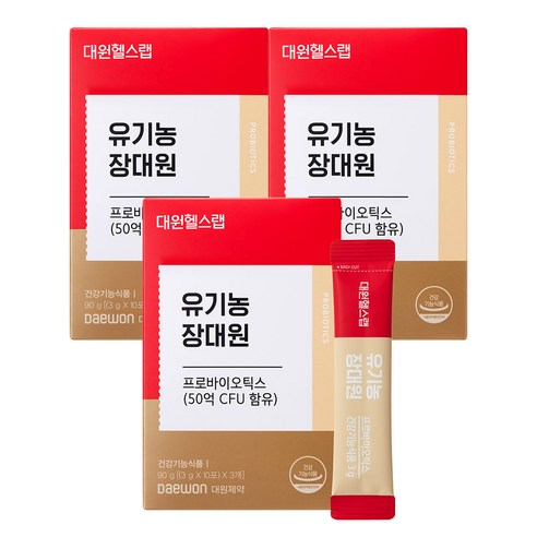 대원제약 대원헬스 유기농 장대원 프로바이오틱스 유산균