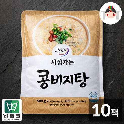 시집가는농산 시집가는 콩비지탕 500g x 10팩 바르겟, 500g, 10개