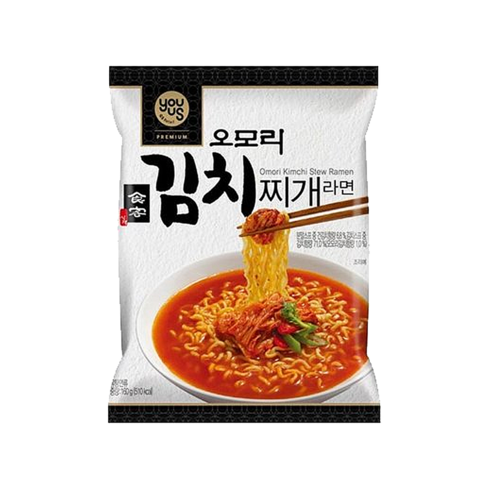 유어스 오모리 김치찌개라면(봉지) (4개입) *2팩 (총 8개입)