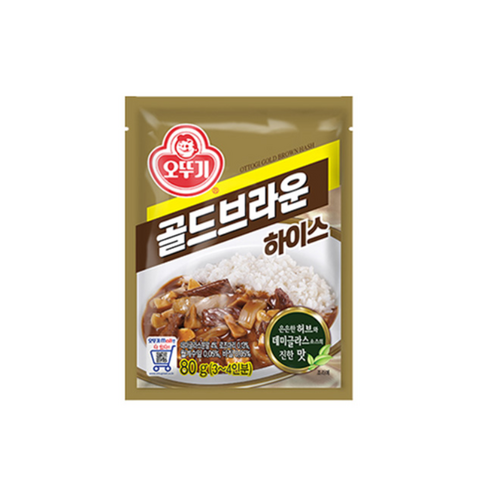 오뚜기 골드브라운 하이스, 80g, 8개