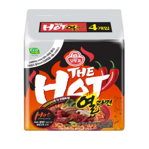 오뚜기 신상라면 더핫 열라면 480g