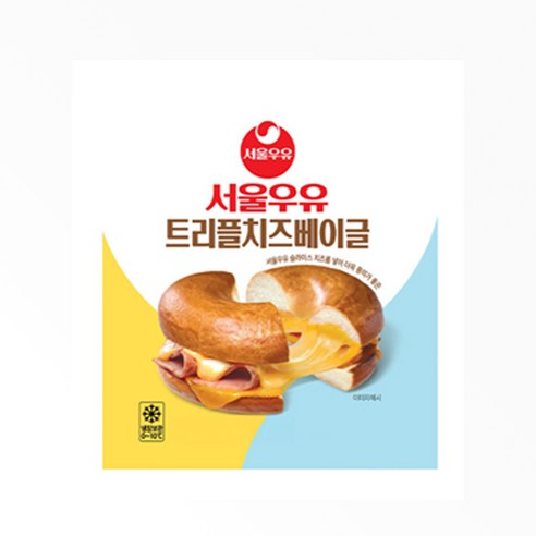 서울우유 트리플치즈베이글 130g x 12개, 12개, 130g