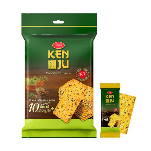 리치 켄주 야채 크래커 192g, 1개, 192g