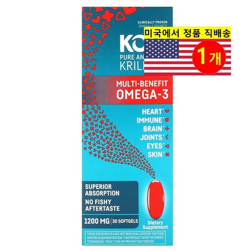 ProHealth Longevity 순수 남극 크릴 오일 1200mg 멀티 베너핏 오메가-3 1200mg Krill Oil Omega-3