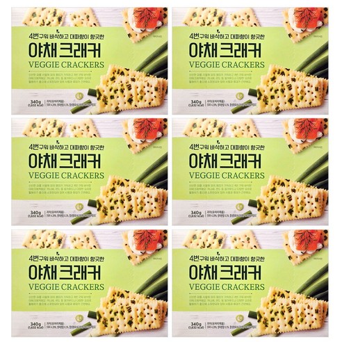 푸지안 대파향 야채 크래커 340g x6개
