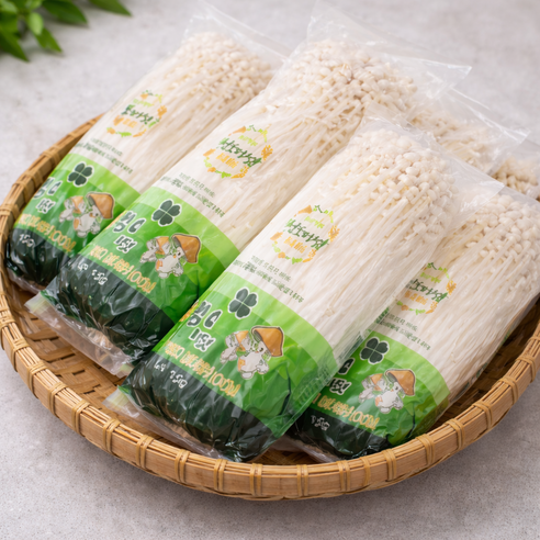 국내산 팽이버섯 무농약 친환경 1박스 반박스, 10개, 150g