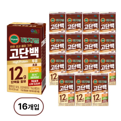 베지밀 고단백 두유 초코
