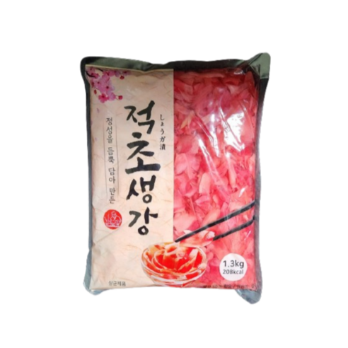 이엔 초생강 적색 슬라이스 장아찌