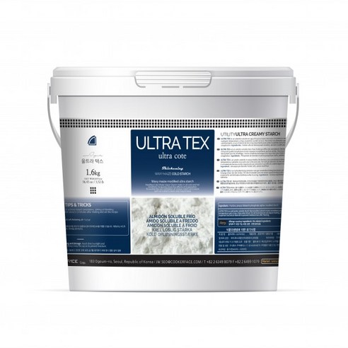 울트라텍스 1600g ULTRATEX 가스트로노미 냉수전분/ 드라이칩, 젤소스, 1개, 1.6kg
