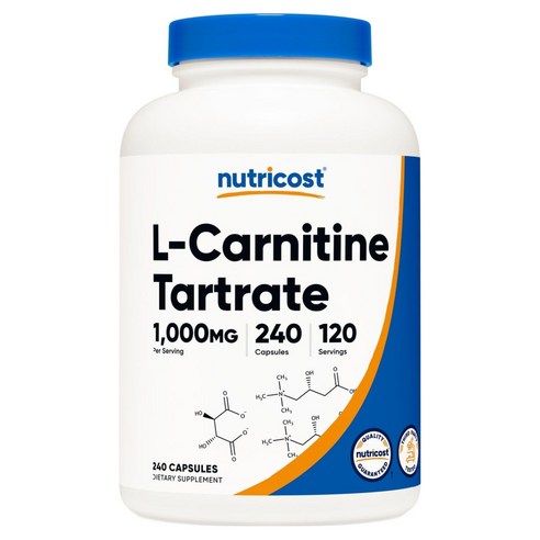 뉴트리코스트 L-카르니틴 타르트레이트 1000mg 캡슐, 240정, 1개