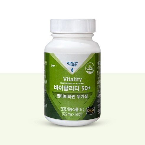 멜라루카 바이탈리티 50+ 멀티비타민 무기질 (725mg X 120정)