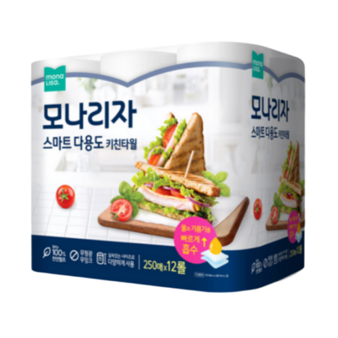 모나리자 스마트 다용도 키친타올 250매