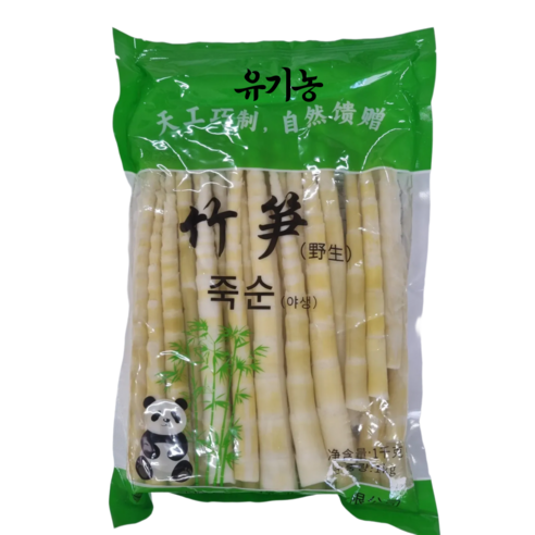 푸단테 유기농 죽순 뾰족 야생 삶은 죽순 홀 햇죽순, 3개, 1kg