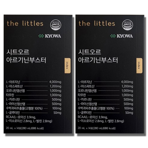 더리틀스 시트오르 아르기닌부스터 라이신 오르니틴 L 아르기닌 4000mg 2BOX 4주분