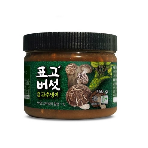 청비 표고 톡톡톡 생와사비 750g (1BOX, 10통)