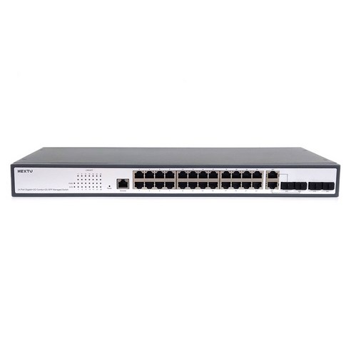 이지넷 NEXT-3034GL2-SFP 24포트 기가비트 L2 스위칭허브, NEXT-3034GL2-SFP, 1개