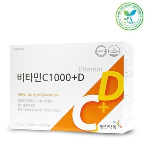 영진 비타민C1000플러스D 200정 비타민D, 200정, 1개