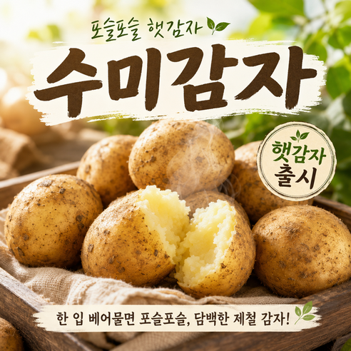 [40박스한정]제철특가 고소함가득 따끈따끈 맛좋은 수미감자, 1박스, 10kg(대)