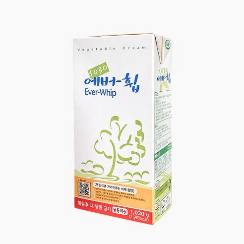 에버휩생크림 (식물성가당) 냉동, 아이스박스+드라이아이스포함, 1개, 1.03kg