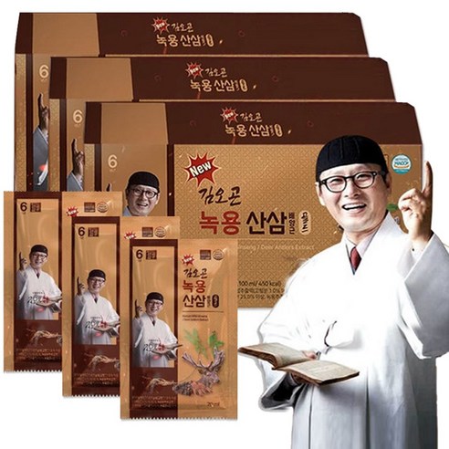김오곤 녹용 산삼배양근 골드 + 침향환 10개, 3박스