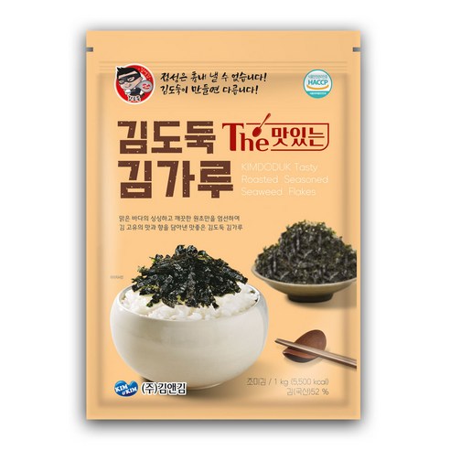 김앤김 김도둑 맛있는 김가루 1kg 4봉 한박스 무료배송