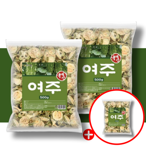엄마애손 국산 말린여주 건여주 500g, 500g, 3개