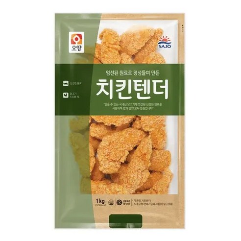 사조 치킨텐더, 1kg, 4개