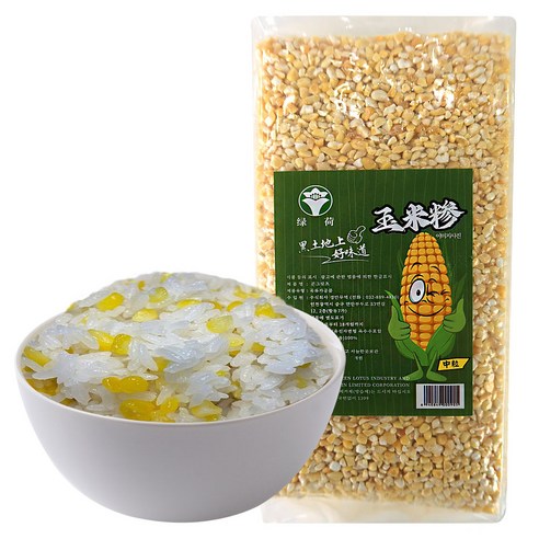 (배터짐) 녹허흑토 콘그릿츠 연변 중알 찰옥수수쌀 옥수수쌀