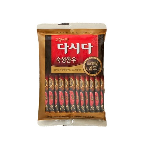 다시다 프리미엄골드 숙성한우12p, 60g, 18개