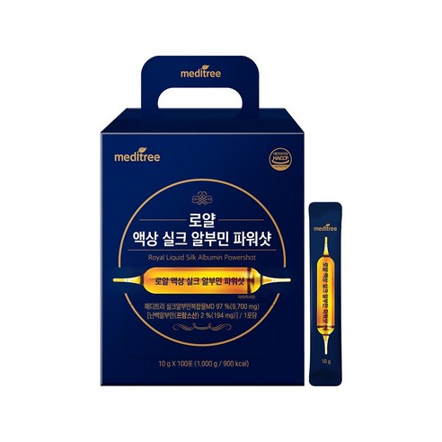 [메디트리] 발효녹용추출분말 함유 로얄 액상 실크 알부민 파워샷 10g X 30포