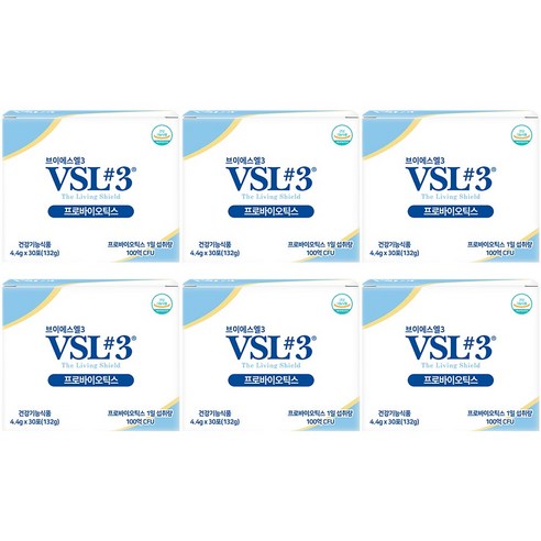 [VSL#3] 브이에스엘#3 생유산균30포, 4.4g 30포 프로바이오틱스 생유산균, 4.4g, 180개