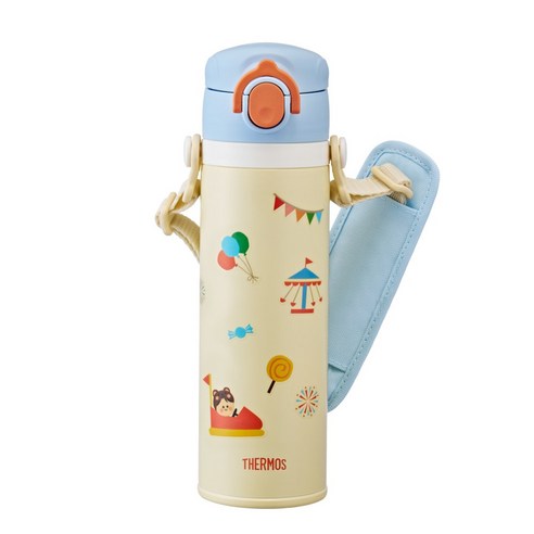 써모스 마이 디자인 보틀 스트랩 원터치 타입 시즌2 500ml JOI-501K, 써모스 JOI-501K-옐로 Y
