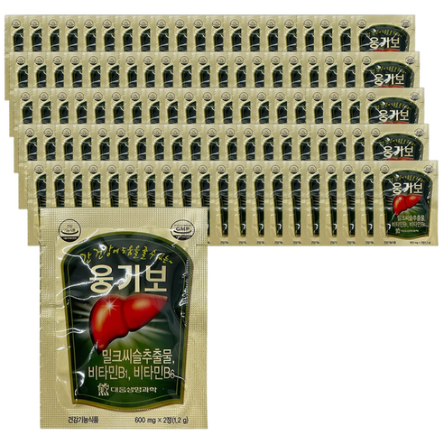 대웅생명과학 웅기보 간 피로회복 활력 에너지 밀크씨슬, 2정, 100개