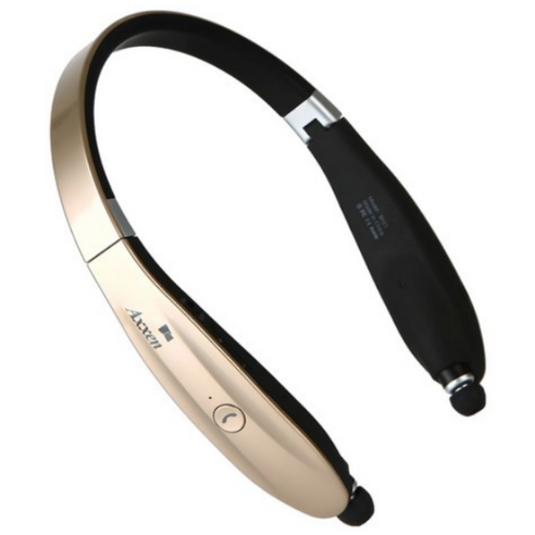 액센 넥밴드 블루투스 이어폰, N920, GOLD