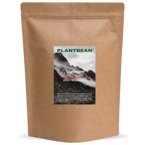 [산미없는] 베트남 로부스타 G1 원두커피 1kg 강배전 쌉쌀 구수 다크 묵직, 1개, 1kg, 에스프레소(고움)