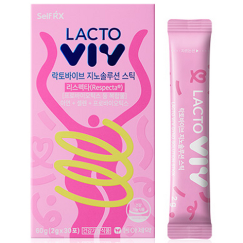 동아제약 락토바이브 지노 솔루션 스틱 EPS 질 유산균 30p