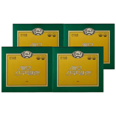 [시즌수성점 빠른출고] 세모스쿠알렌 5g 36캡슐 4곽 상어간유 스쿠알란, 36정, 4개