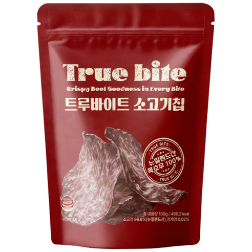 트루바이트 목초우 고단백 소고기칩 비프칩
