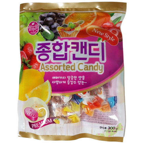 늘푸른식품 종합캔디 300g x 5개 (무료배송)