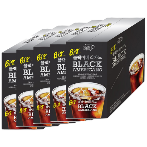 [카페모어] 빅 블랙 아메리카노 (340ml 40개입) 진한 커피향!!
