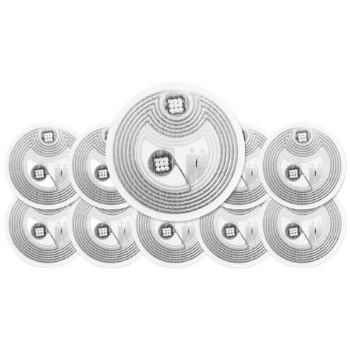 현승 NFC 태그 인레이 투명 스티커 칩 라벨 안테나 15mm 10개 세트, 10개, 원형 NFC 스티커 태그 세트(No.79)