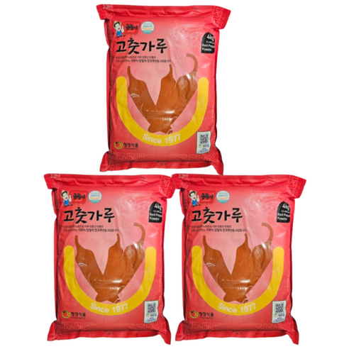 금동이 고운 고춧가루(중식용), 3개, 4kg