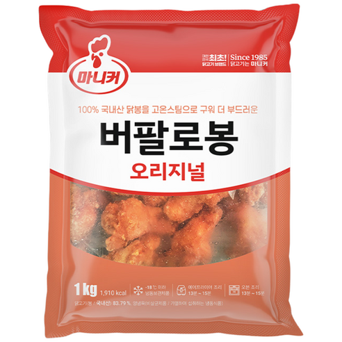 마니커 버팔로봉 [냉동 1kg], 1개, 1kg
