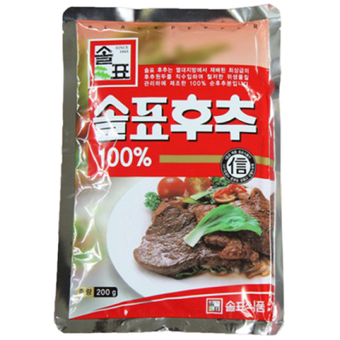 솔표 후추 100퍼센트, 200g, 10개